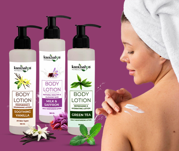 🌿 Kanthalya Herbals Soothing Vanilla Body Lotion – 180ml 🍦 - Image 3