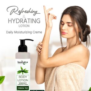 🌿 Kanthalya Herbals Green Tea Body Lotion – 180ml 🍃 - Image 2